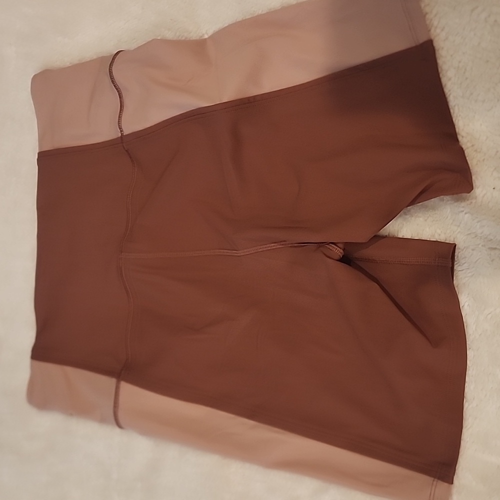 NWOT Lululemon Hike To Swim Shorts 6” Ancient Copper/Pink Clay/Ancient Copper 10 - Picture 3 of 5